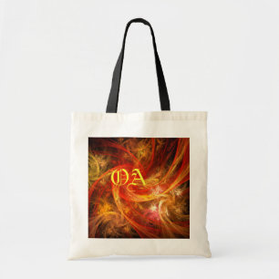 Bolsa de Monograma de arte abstracto de Firestorm