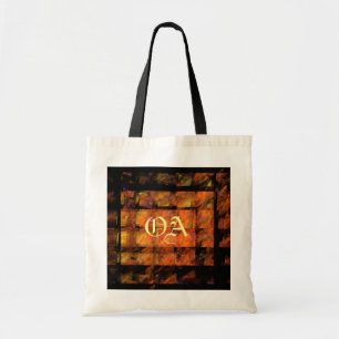 Bolsa de Monograma de Arte Resumen de Muro