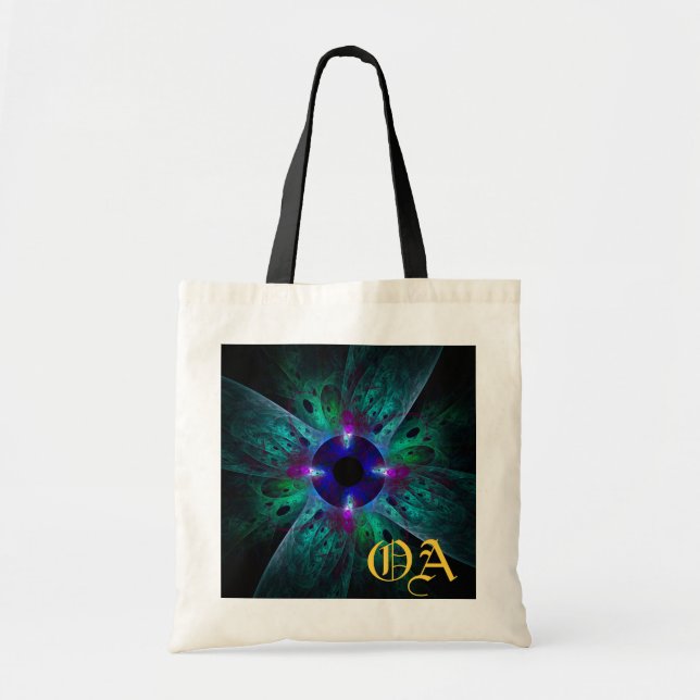 Bolsa de Monograma de Arte Resumen de Ojos (Frente)