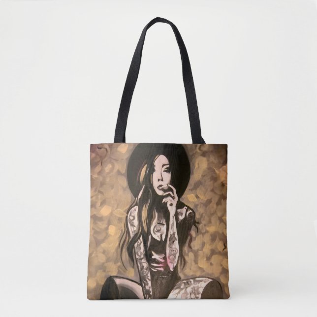 Bolsa de mujer dorada (Anverso)