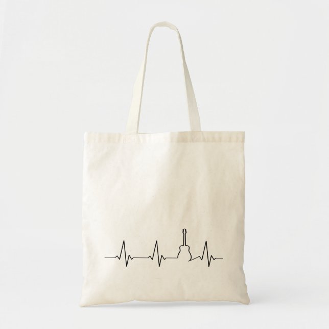 Bolsa de música Guitar Heartbeat (Frente)