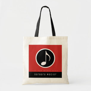 bolsa de música roja/negra para un músico elegante