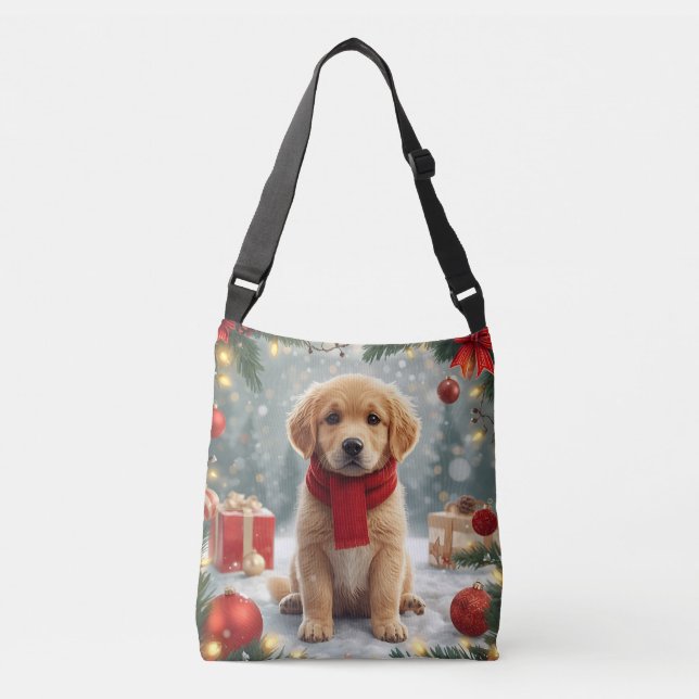 Bolsa de Navidad de Golden Retriever (Anverso)