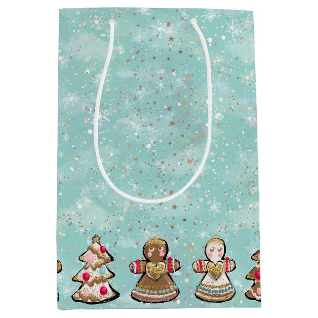 Bolsa de Navidades de Gingerbread de vacaciones (Anverso)