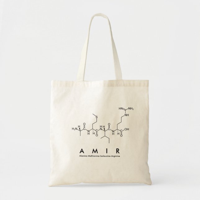 Bolsa de nombre del péptido de Amir (Frente)