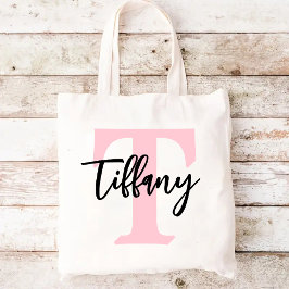 Bolsa de nombre inicial de personalizado, regalo d
