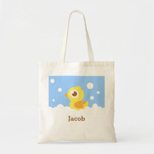 Bolsa de nombre para niños Burbujas de patito de g