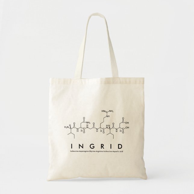 Bolsa de nombres de péptido de Ingrid (Frente)
