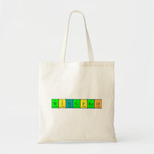 Bolsa de nombres de tabla periódica Winnifred