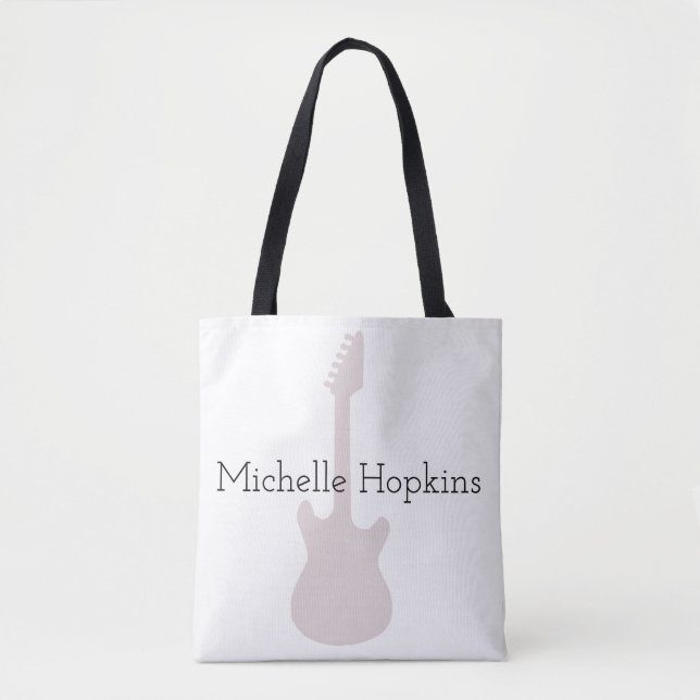 bolsa de notas de música gráfica negra personaliza (Anverso)