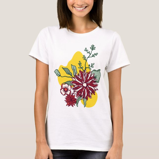 Bolsa de noticias sobre camisetas de mujeres flora (Anverso)