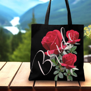 Bolsa de novias de rosas rojas rojas