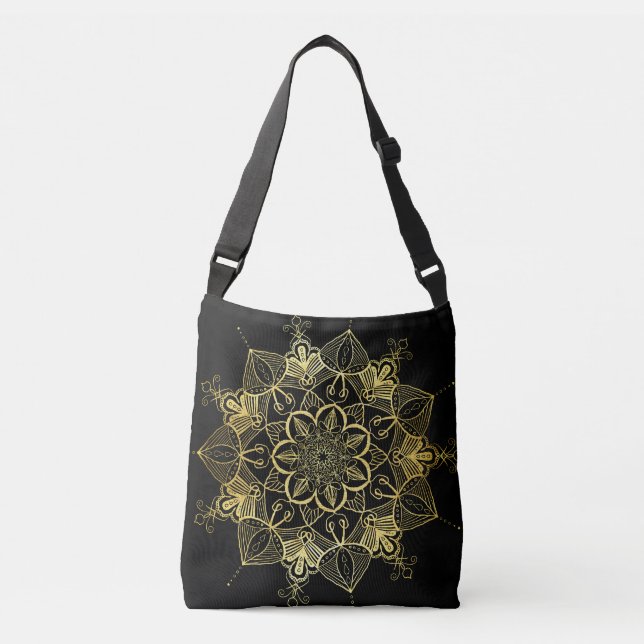 Bolsa de oro de Mandala Tote (Anverso)