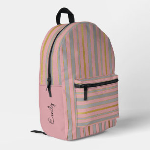 Bolsa de oro y rosa personalizada, para la escuela