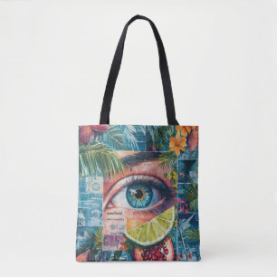 Bolsa de paja colorida