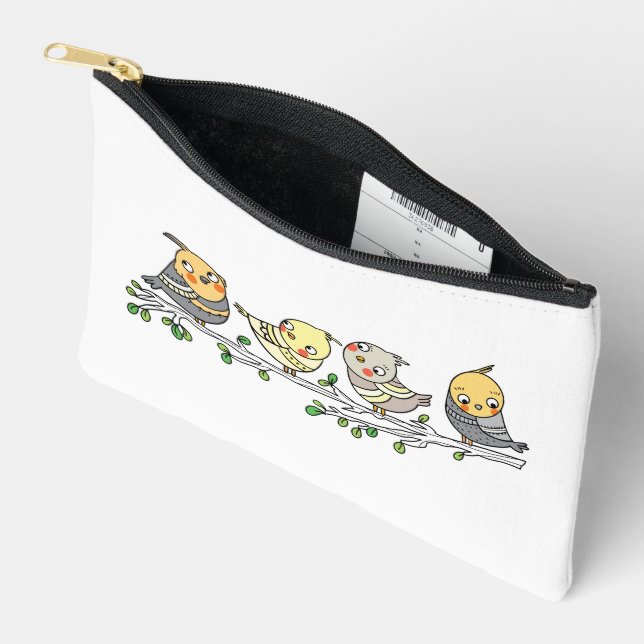 Bolsa de pájaros de dibujos animados lindos, Ilust (Abierto)