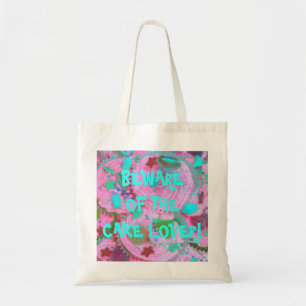 Bolsa de pan con pasteles rosas