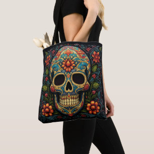 Bolsa de pan de los muertos decorativa