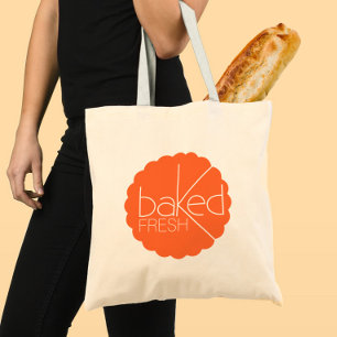 Bolsa de panadería con logotipo de naranja en roda