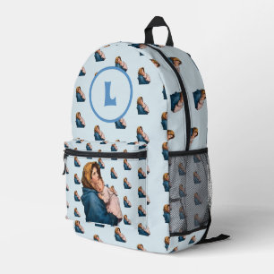 Bolsa de pañales azules de la Virgen María