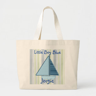 Bolsa de pañales de niño pequeño y plantilla de bo