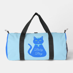 Bolsa de pañales de Personalizado de bebé azul lin