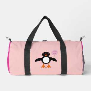 Bolsa de pañales de pingüino rosa lindo