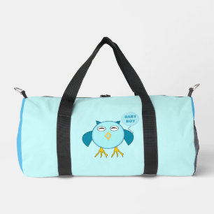 Bolsa de pañales para bebé azul lindo