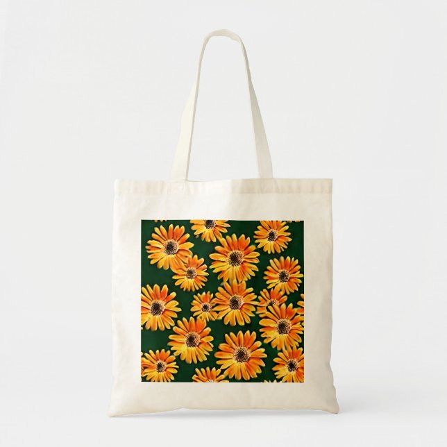 Bolsa de paño de gerbera amarilla (Frente)
