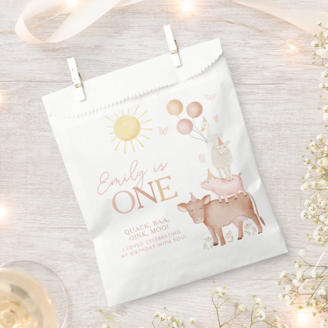 Bolsa De Papel 1.ᵉʳ Chicas del Fiesta de Barnyard (Cortado)