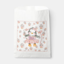 1.ᵉʳ cumpleaños Ballerina Pingüino Rosa