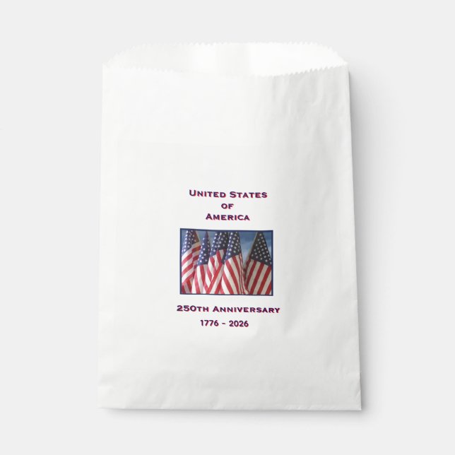 Bolsa De Papel 250° Aniversario Patriótico de los Estados Unidos (Anverso)