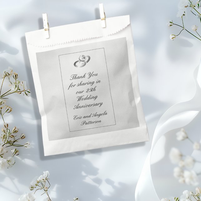 Bolsa De Papel 25° Aniversario Boda del anillo de diamantes Graci (Subido por el creador)