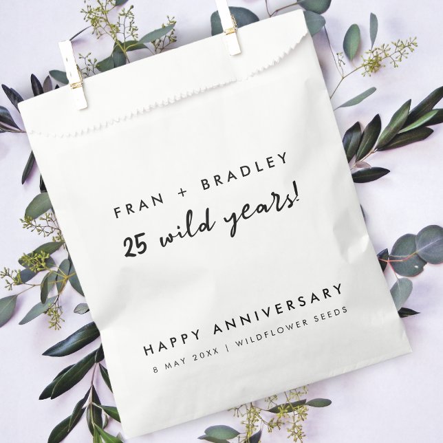 Bolsa De Papel 25 Wild Years | 25th Anniversary Wildflower Seeds (Subido por el creador)
