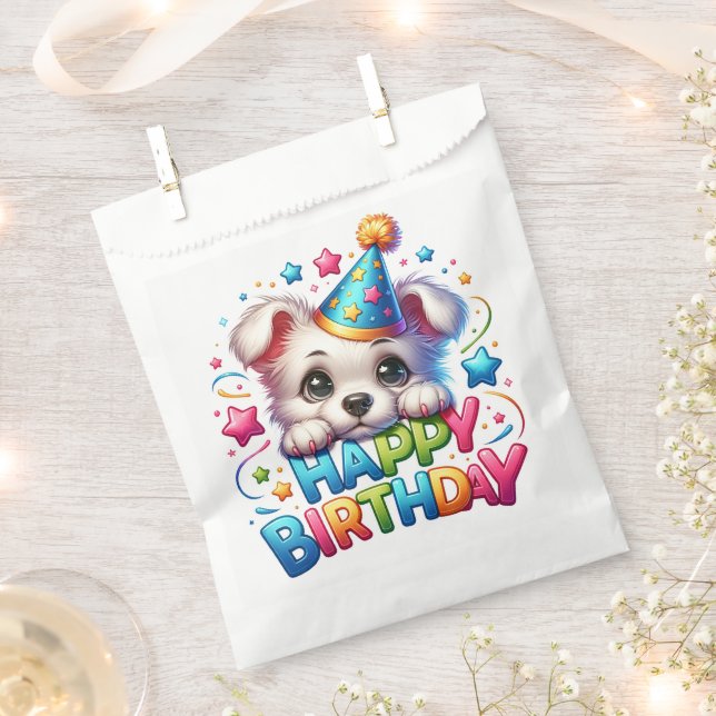 Bolsa De Papel #27  Feliz Cumpleaños (Cortado)
