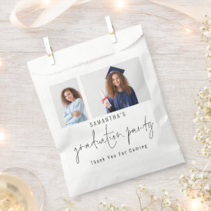 Bolsa De Papel 2 Photo Script Graduation Party Gracias