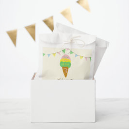 Bolsa De Papel 3 Cucharadas de Diversión Cumpleaños 3 Heladería