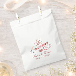 Bolsa De Papel 40º Aniversario de Boda de Rubí