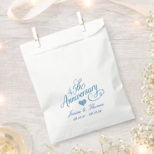 Bolsa De Papel 45.º Aniversario del Boda de Sapphire