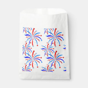 Bolsa De Papel 4.º astros de fuegos artificiales de la independen
