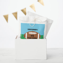 Bolsa De Papel 4.º cumpleaños del fútbol