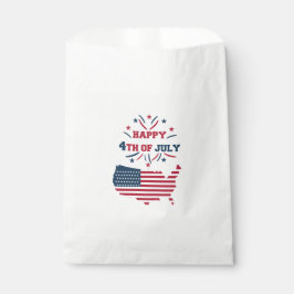 Bolsa De Papel 4 de julio Fuegos artificiales Estados Unidos Band