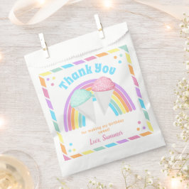 Bolsa De Papel 50 Bolsas de Cono de Nieve | Favor del cono de nie