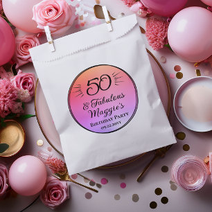 Bolsa De Papel 50 y fabuloso Cumpleaños número 50 