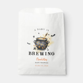 Bolsa De Papel A Baby is Brewing Halloween Cauldron Baby Shower