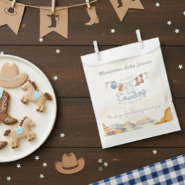 Bolsa De Papel A Little Cowboy Western Canyon Baby Shower