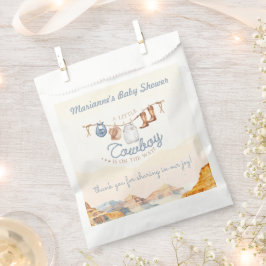 Bolsa De Papel A Little Cowboy Western Canyon Baby Shower