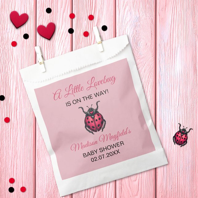 Bolsa De Papel A Little Love Bug Is On The Way Ladybug (Subido por el creador)