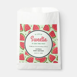 Bolsa De Papel A Little Sweetie Watermelon Baby Shower Thank You