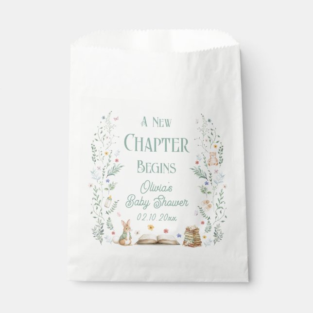 Bolsa De Papel A New Chapter Baby Shower (Anverso)